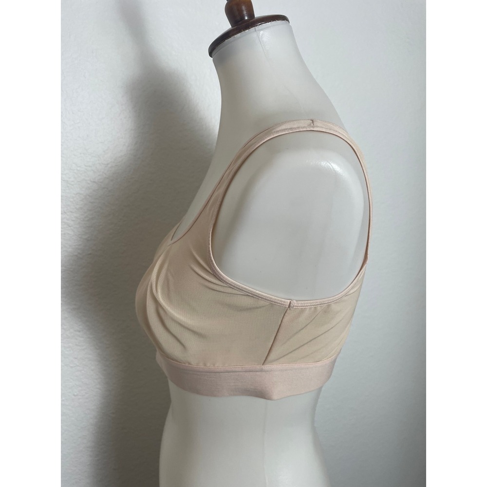 Negative Underwear Sieve Bra Top Women Sz 3 Buff Beige Mesh Wireless Bralette - Picture 4 of 7